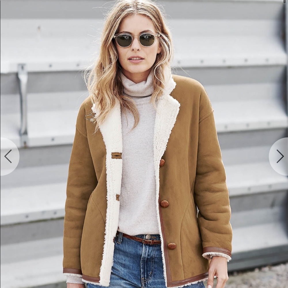 Celtic Co Classic Shearling Jacket. Whiskey - Picture 15 of 16